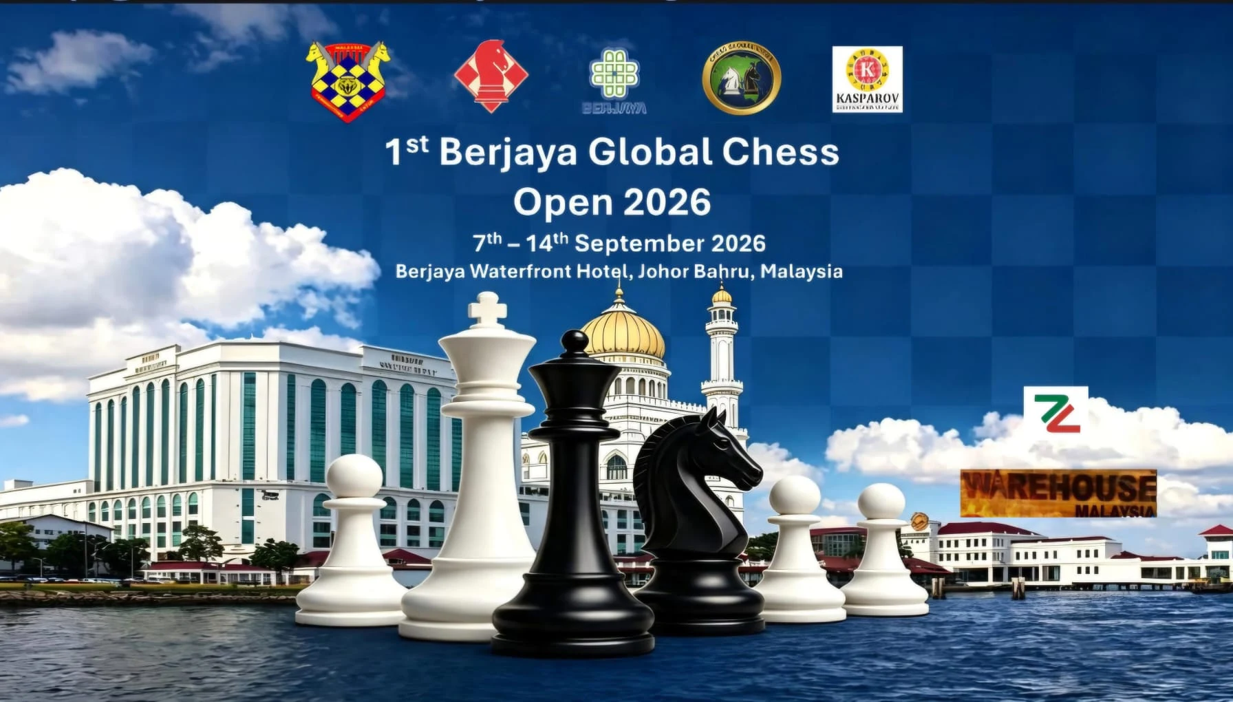 1st Berjaya Global Chess Open 2026, 7–14 September, Berjaya Waterfront Hotel, Johor Bahru, Malaysia